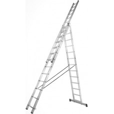 Алюминиевая трехсекционная усиленная лестница Stark 3*12 SVHR3x12pro (525312510)